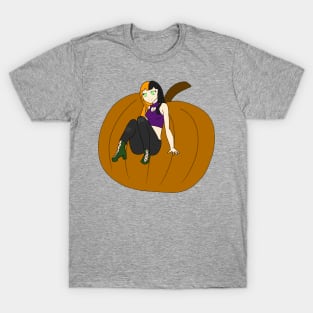 Halloween Pumpkin Witch T-Shirt